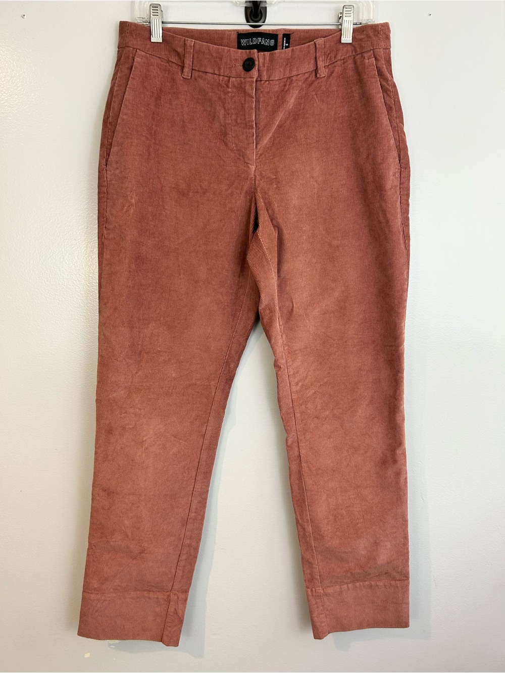 WILDFANG Essential Corduroy Rose Brrown/Mauve Ankle Pants Size 6